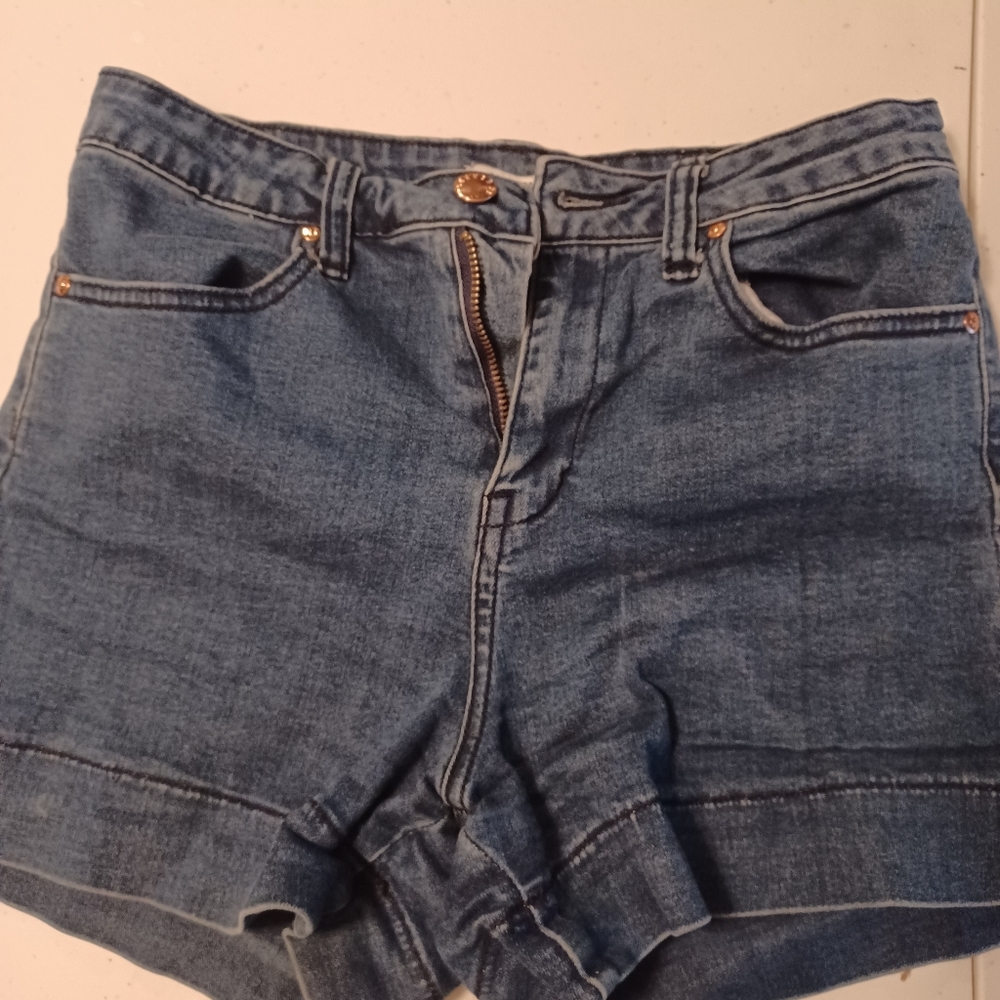 Forever 21 Jean Short Shorts, Size 27/4, Foldable Length